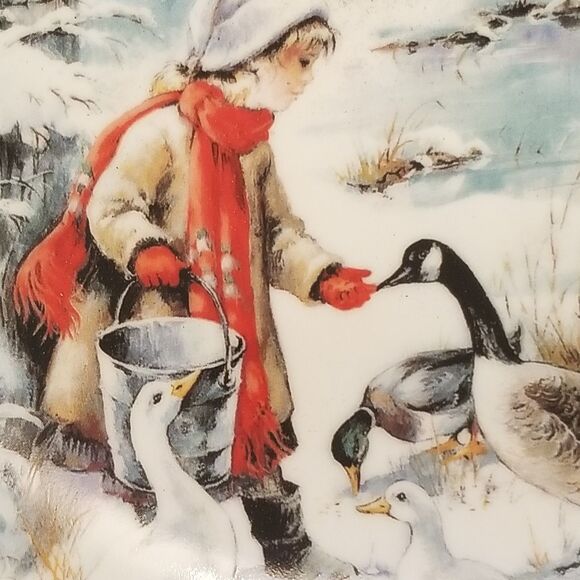 Sharing plate vintage Bradford Exchange collection with coa and original box - Picture 2 of 9